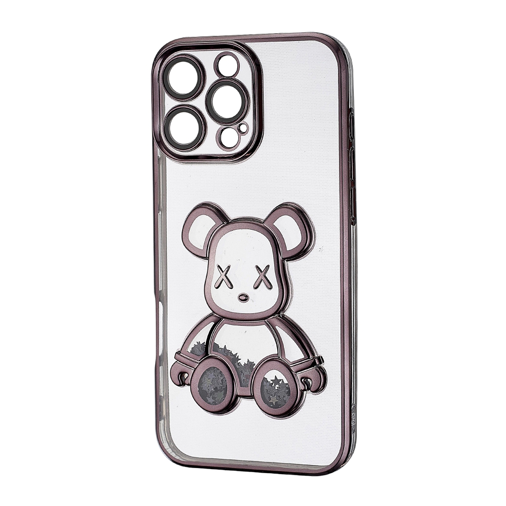 Накладка Cute Shining Bear для IPhone 16 Pro Max чорна-0